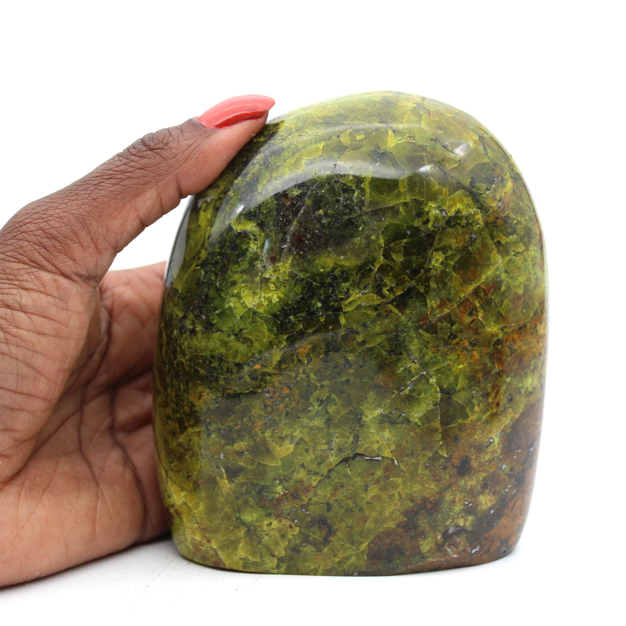 Piedra De Ópalo Verde Pulida