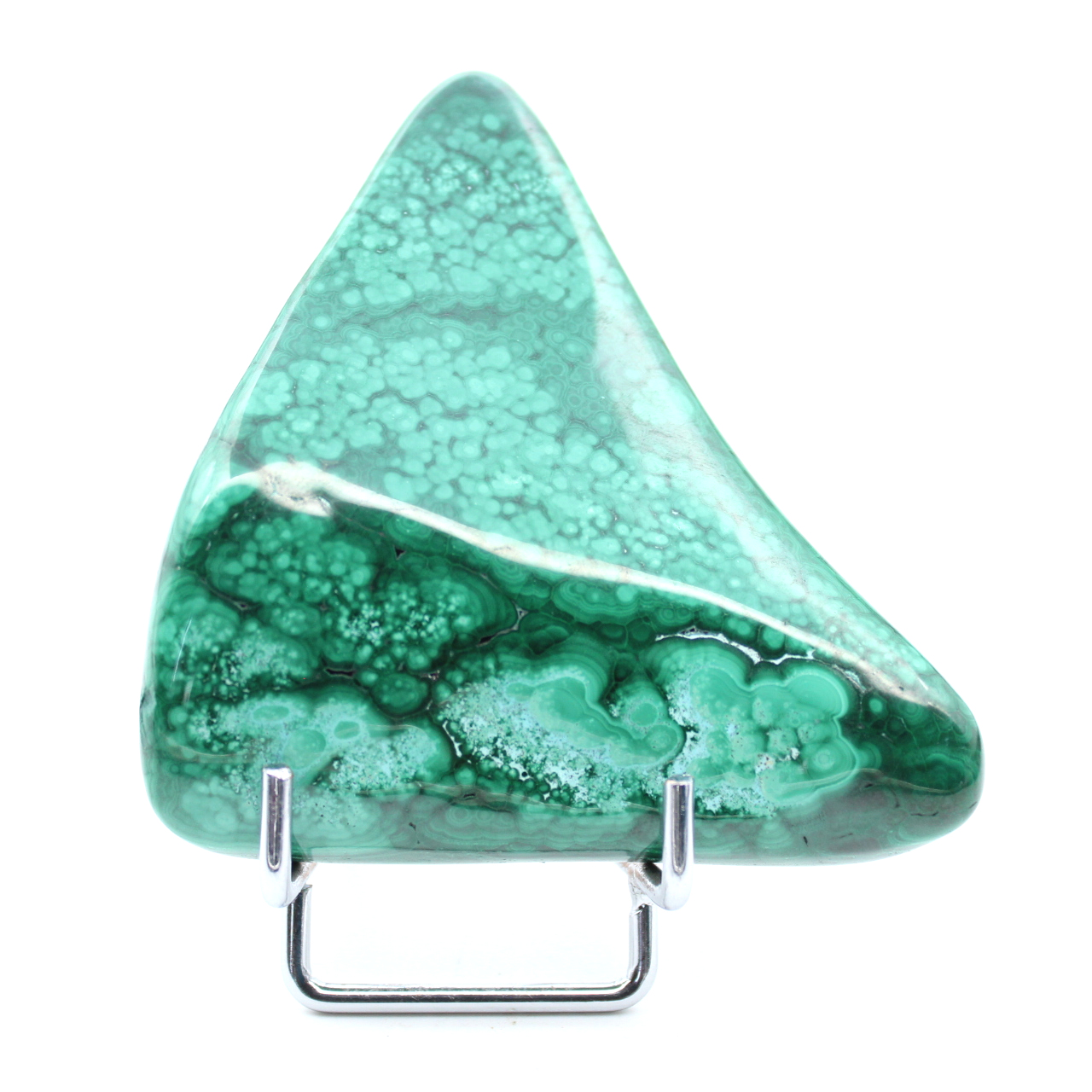 Piedra pulida en malaquita