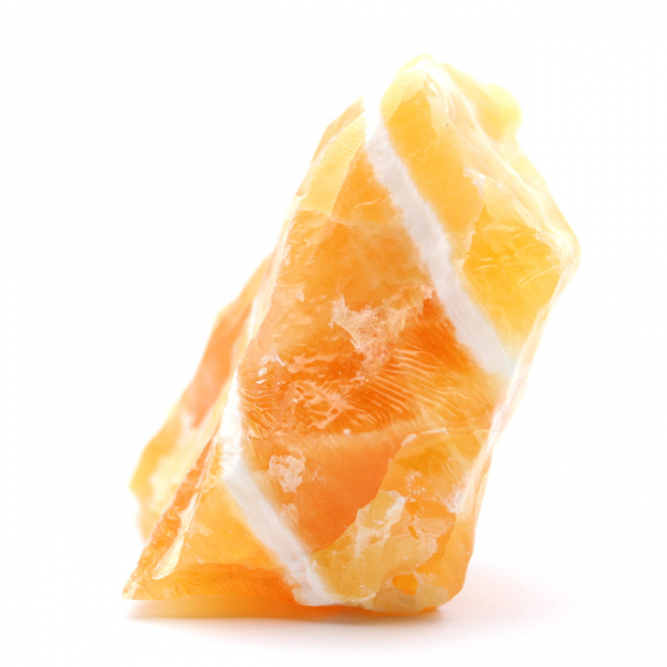 Roca de calcita naranja