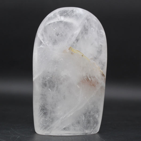 Piedra de cristal de roca pulida pulida