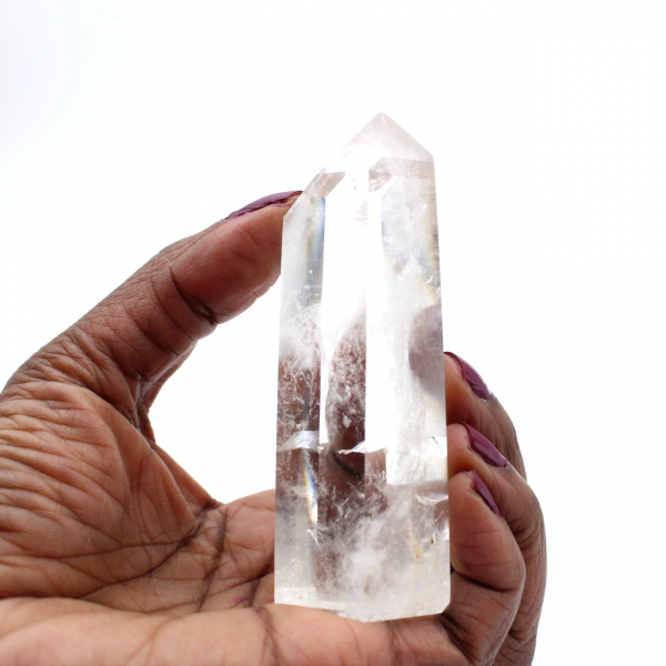 Prisma de cuarzo cristal de roca