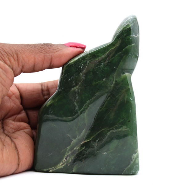 Roca de jade nefrita pulida