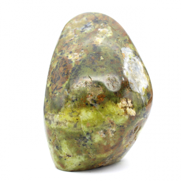 Piedra de ópalo verde pulida de Madagascar