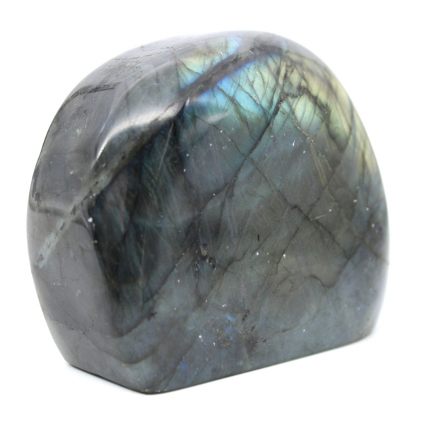 Piedra de labradorita pulida de forma libre