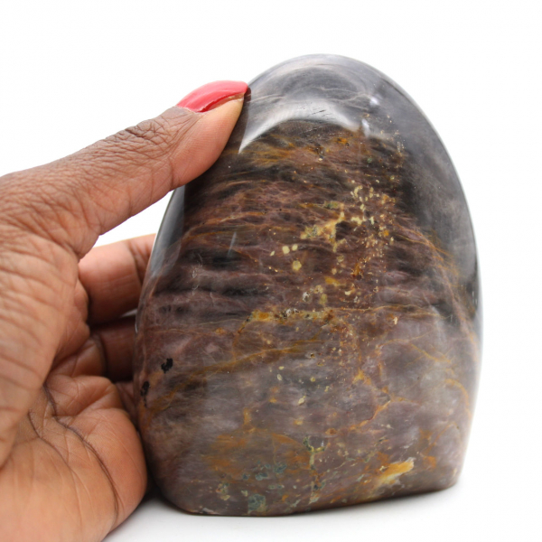 Piedra lunar negra ornamental