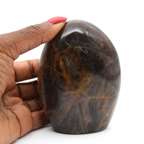 Adorno de piedra lunar negra