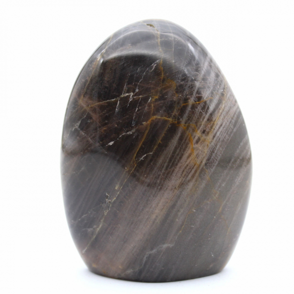 Piedra lunar negra natural