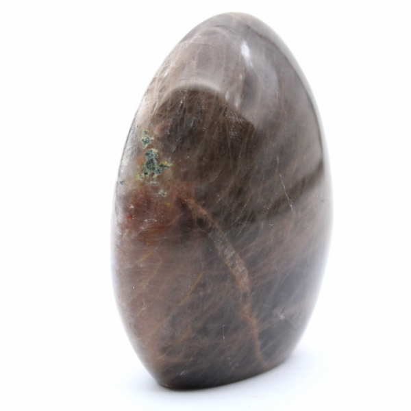 Piedra lunar negra pulida de forma libre