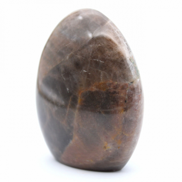 Piedra lunar negra pulida de forma libre