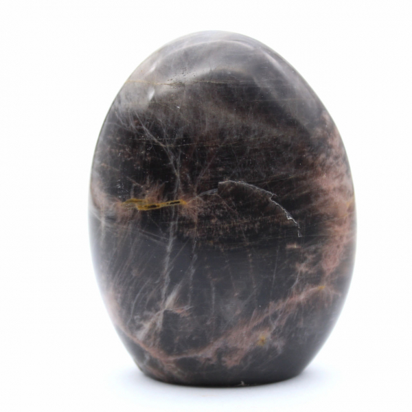 Piedra lunar negra natural