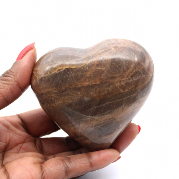 Corazón de piedra lunar de microclina