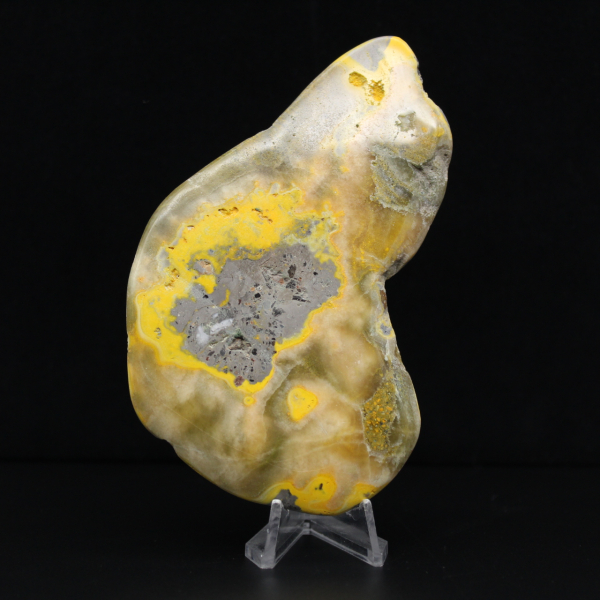 Piedra decorativa mineral de jaspe abejorro pulido