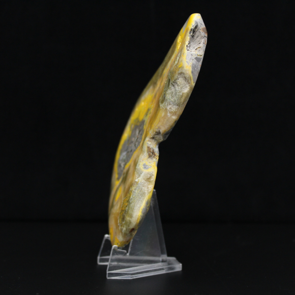 Piedra decorativa mineral de jaspe abejorro pulido