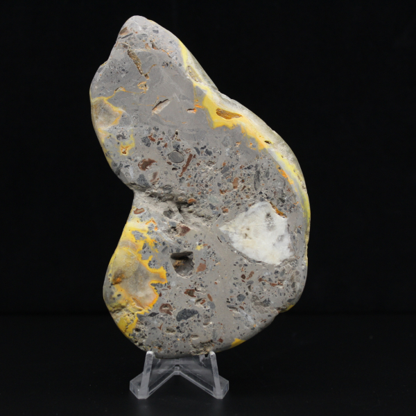 Piedra decorativa mineral de jaspe abejorro pulido