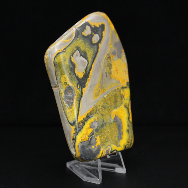 Adorno de jaspe abejorro, pulido, colores vibrantes