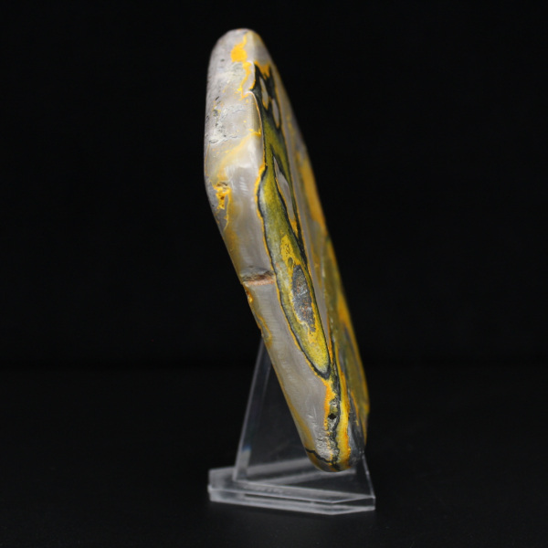 Adorno de jaspe abejorro, pulido, colores vibrantes