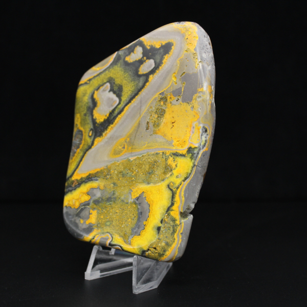 Adorno de jaspe abejorro, pulido, colores vibrantes