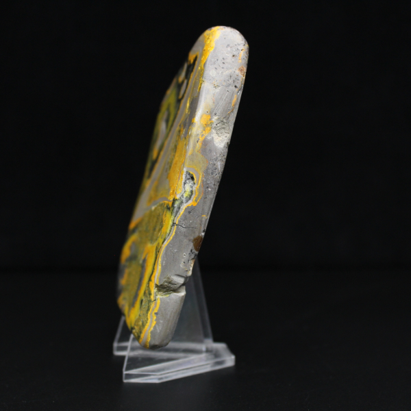 Adorno de jaspe abejorro, pulido, colores vibrantes