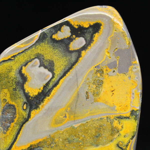 Adorno de jaspe abejorro, pulido, colores vibrantes