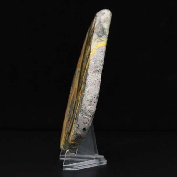 Jaspe abejorro pulido, ejemplar raro de Indonesia