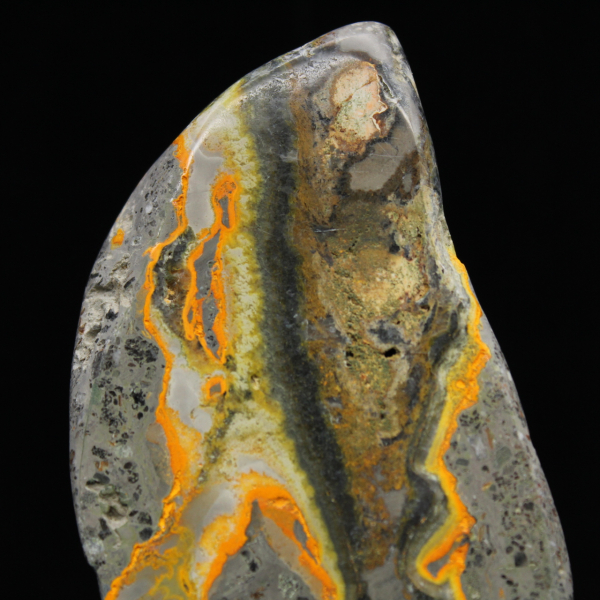 Jaspe abejorro pulido, ejemplar raro de Indonesia