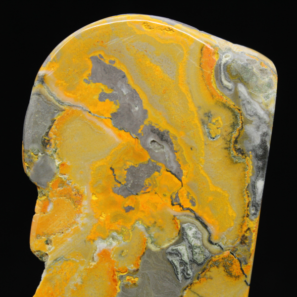 Adorno grande de abejorro de jaspe pulido