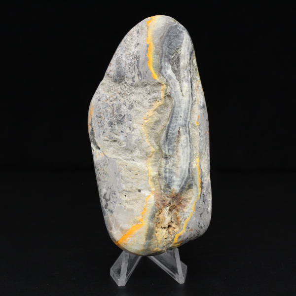 Adorno natural de abejorro de jaspe de piedra lisa