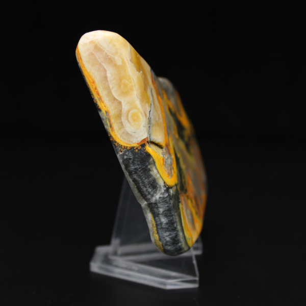 Piedra genuina de jaspe abejorro pulido