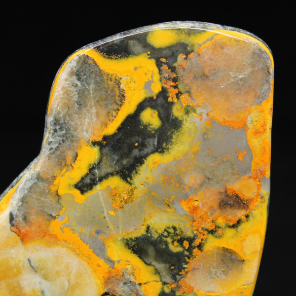 Piedra genuina de jaspe abejorro pulido