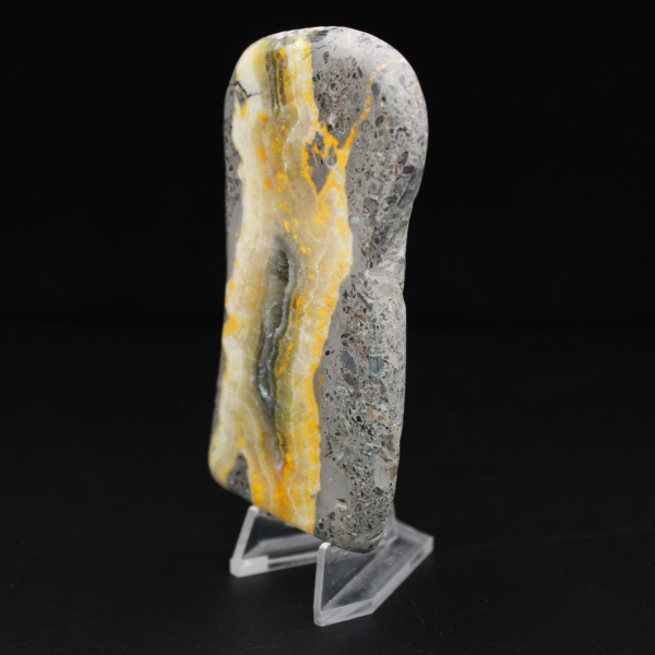 Piedra volcánica abejorro de jaspe liso