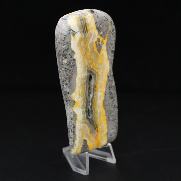 Piedra volcánica abejorro de jaspe liso