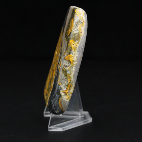 Piedra pulida de jaspe abejorro de autenticidad