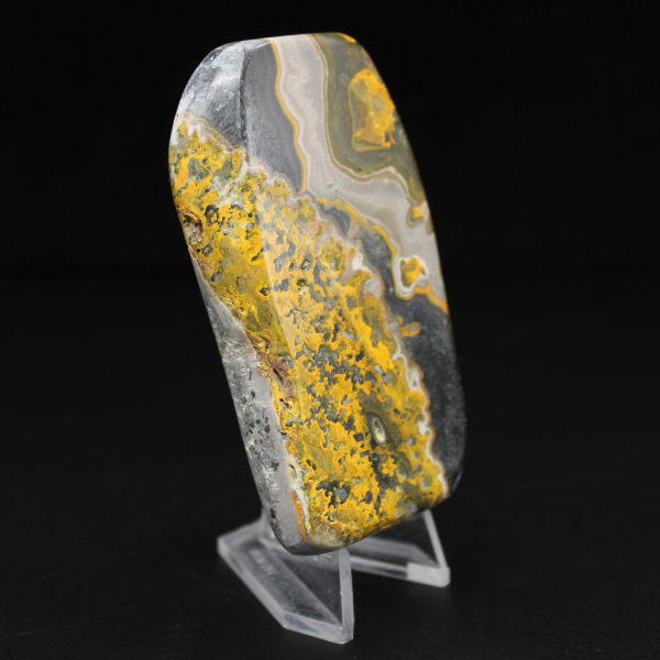 Piedra pulida de jaspe abejorro de autenticidad