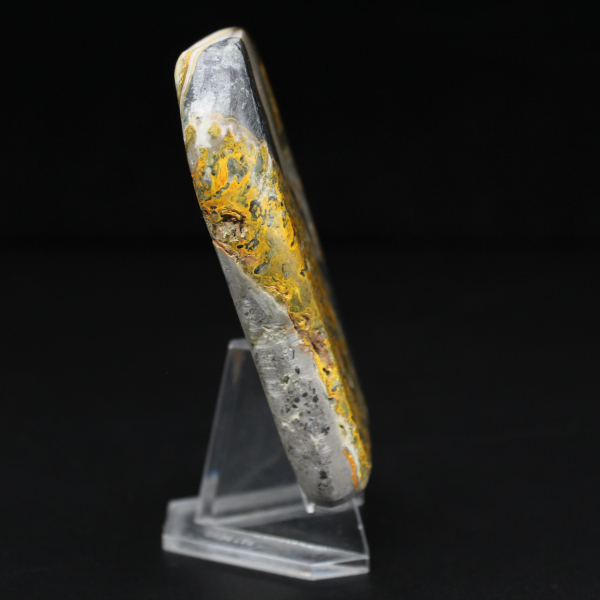 Piedra pulida de jaspe abejorro de autenticidad