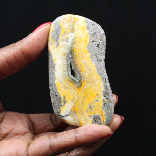 Pequeña decoración mineral de abejorro de jaspe