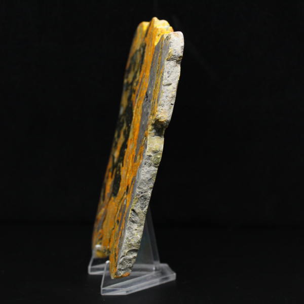 Rebanada alargada de jaspe abejorro pulido