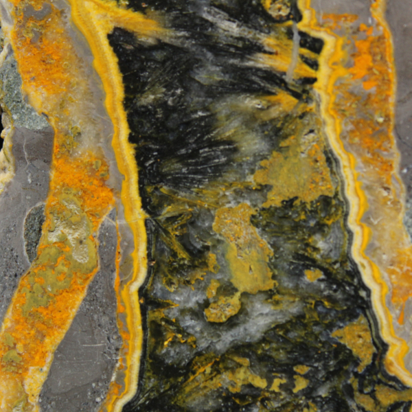 Rebanada de jaspe abejorro - Relieve sedimentario