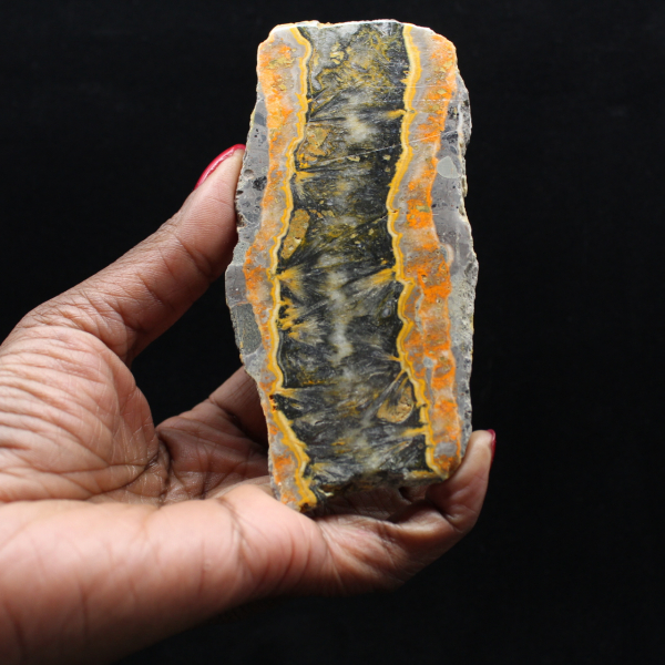 Rebanada de jaspe abejorro - Relieve sedimentario