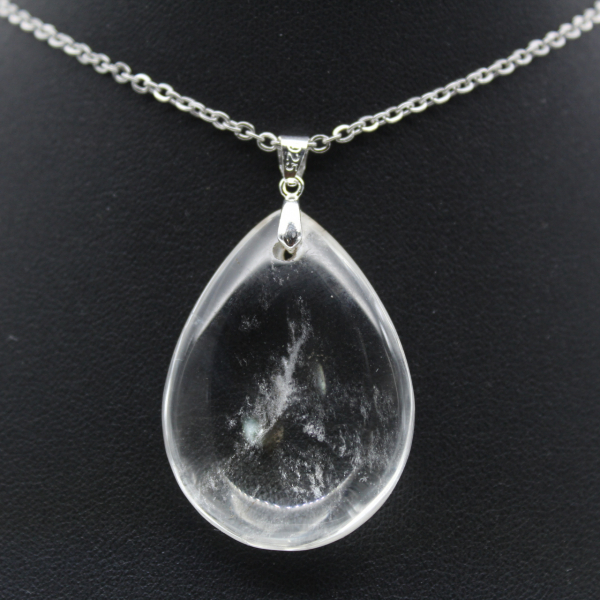 Colgante de piedra de cristal de roca