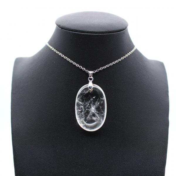 Colgante de piedra de cristal de roca