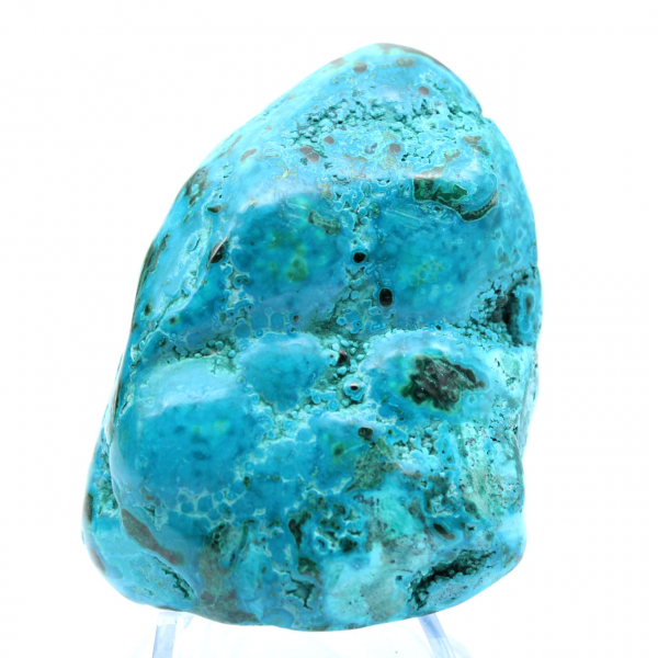 Piedra ornamental de crisocola pulida