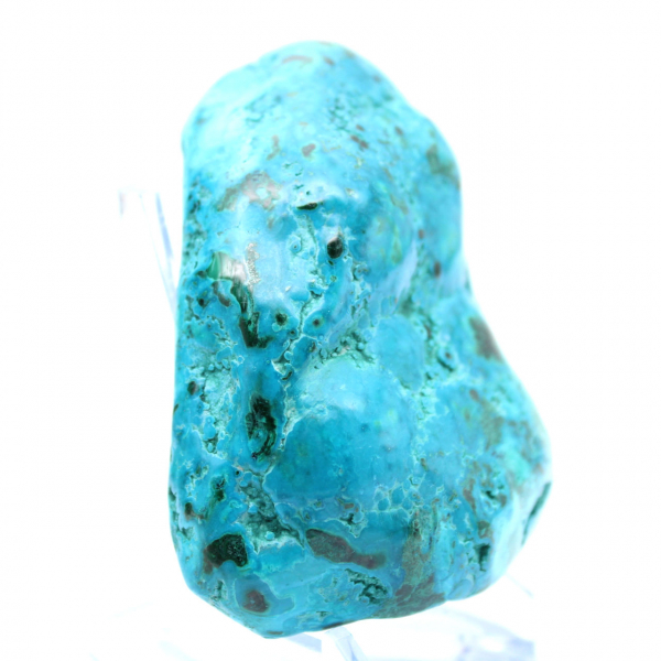 Piedra ornamental de crisocola pulida