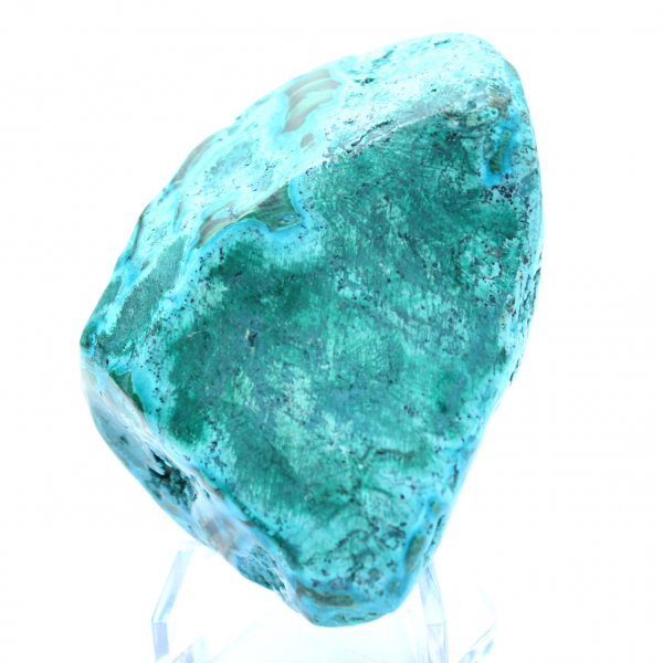 Piedra ornamental de crisocola pulida