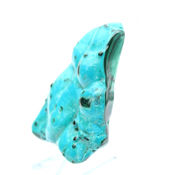 Piedra decorativa de crisocola pulida