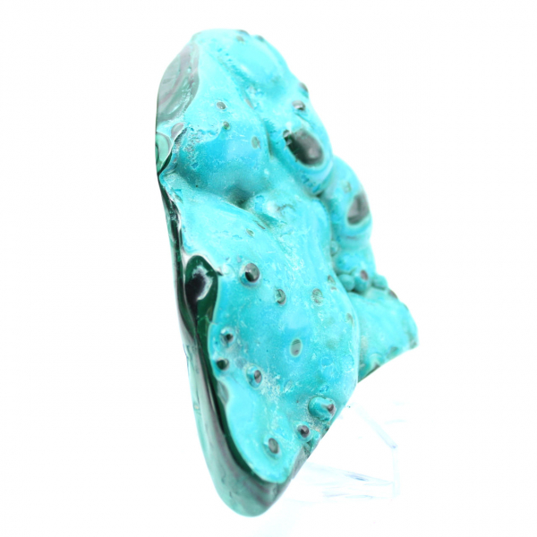 Piedra decorativa de crisocola pulida