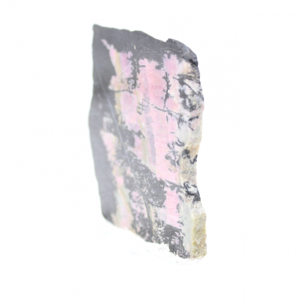 Rebanada de rodonita natural ideal para decoración