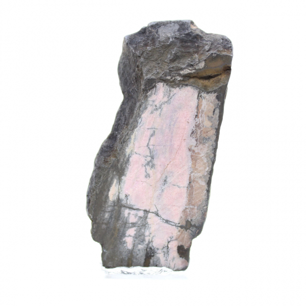 Piedra de rodonita natural mineral bruto y único