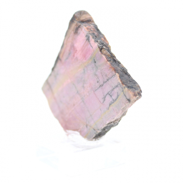 Piedra de rodonita natural mineral bruto y único