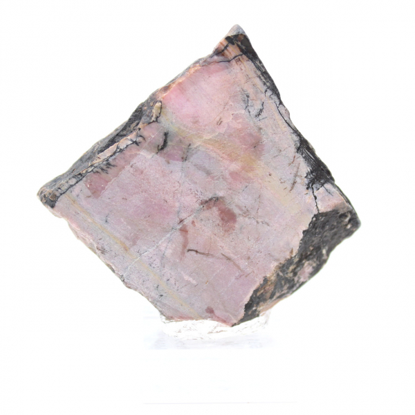 Piedra de rodonita natural mineral bruto y único