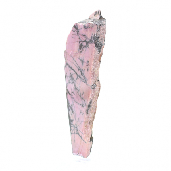 Rebanada de rodonita natural para colección de minerales